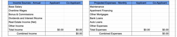 REBNY Financial Statement - Template & Instructions (2023)