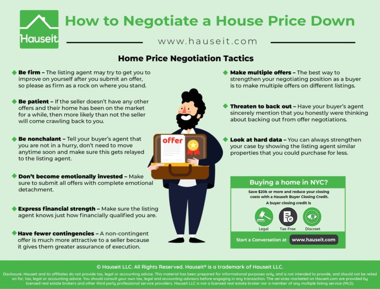 How To Negotiate A House Price Down 