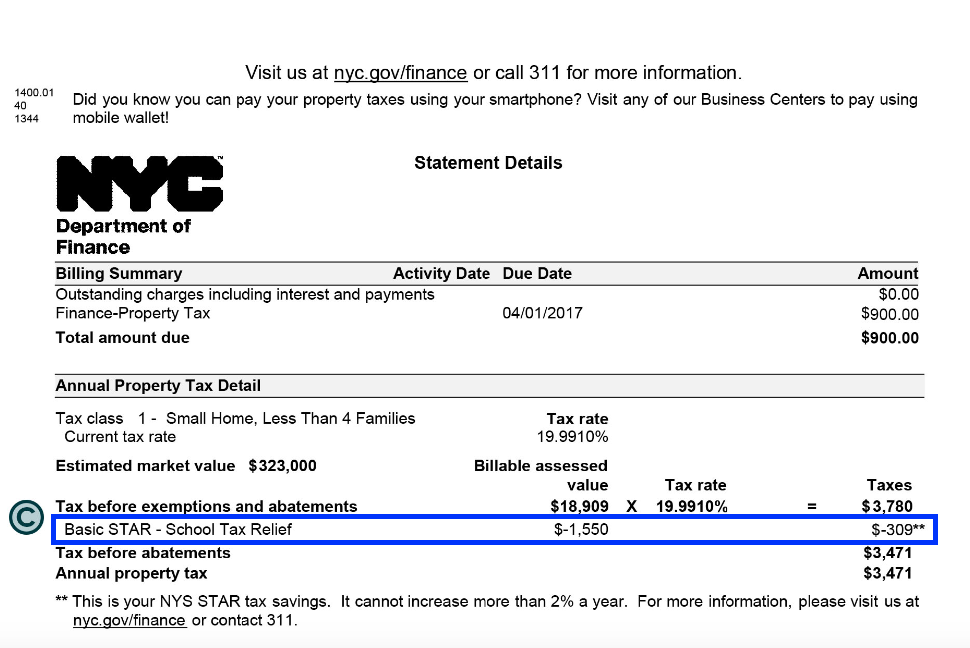 what-is-the-basic-star-property-tax-credit-in-nyc-hauseit