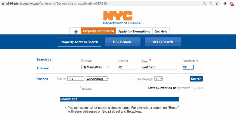 NYC Property Tax Address Search 768x376 