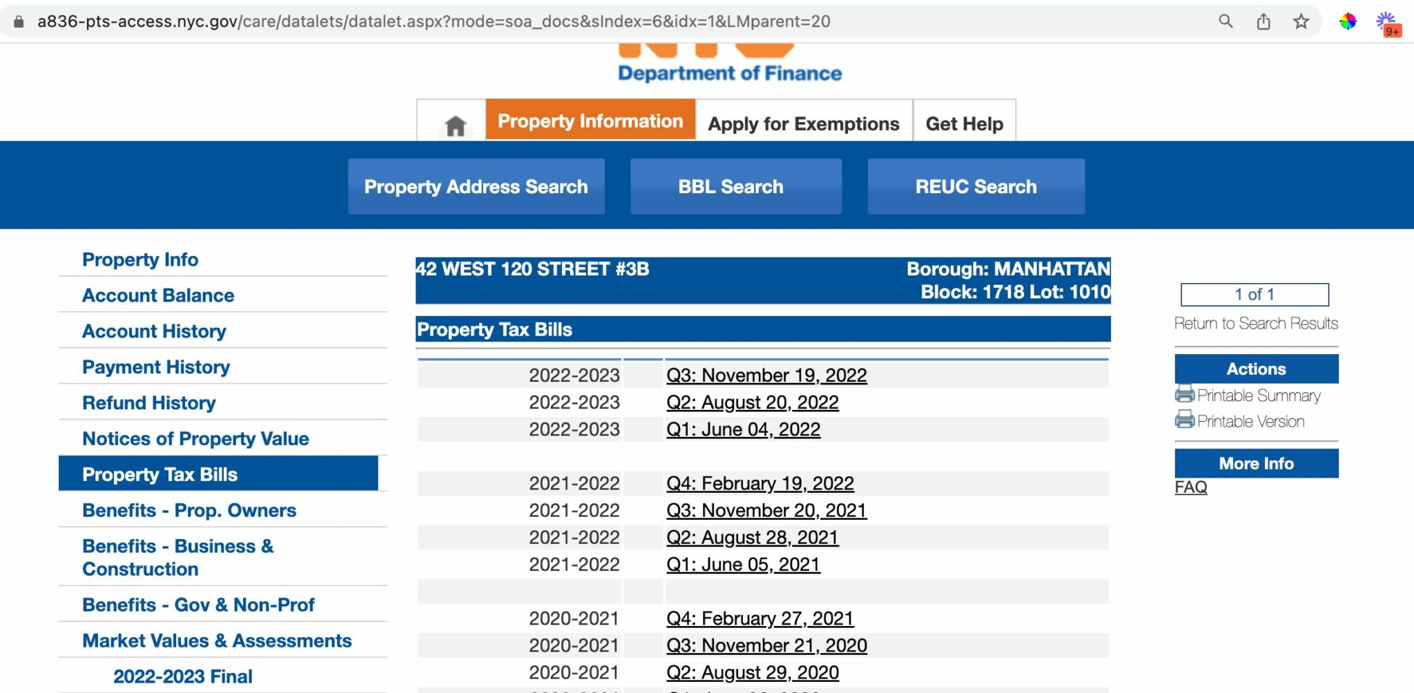 NYC Property Tax Bills How to Download and Read Your Bill