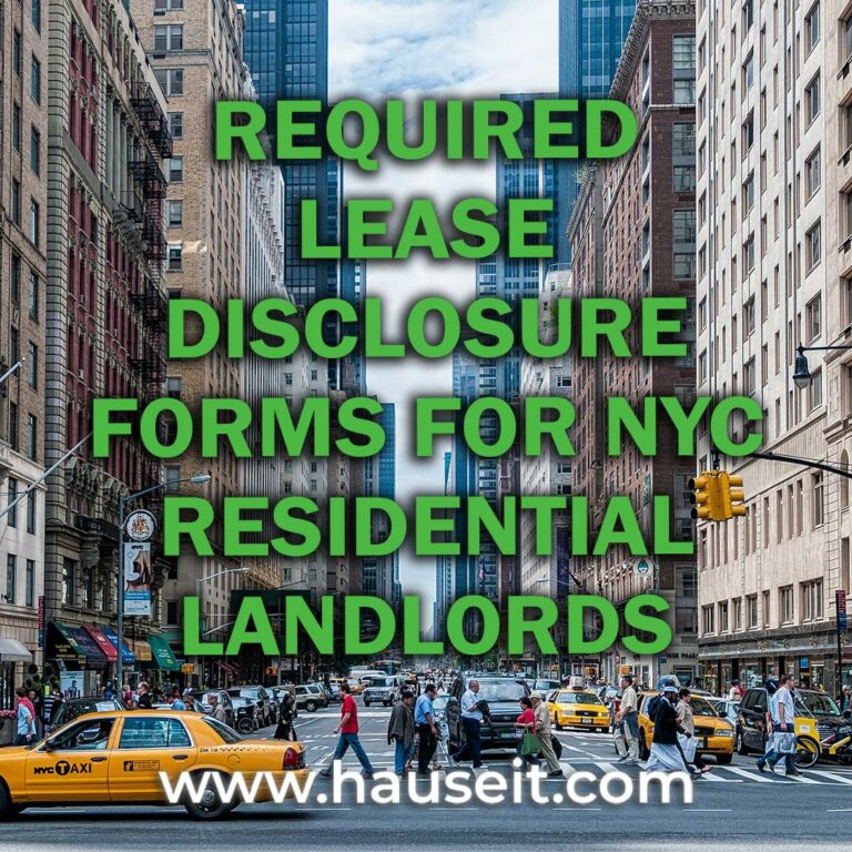 Required Lease Disclosure Forms for NYC Residential Landlords